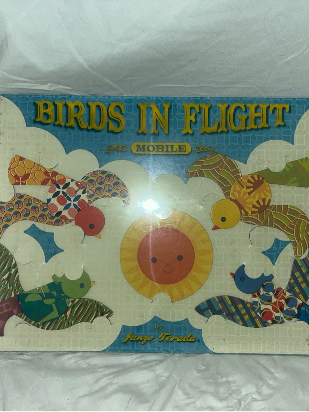 Birds In Flight Mobile by Jung Teruda- Multicolor Baby Nursery Mobile DIY